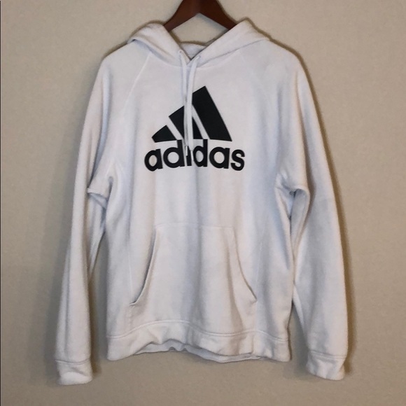 adidas white mens hoodie